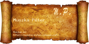 Muszka Péter névjegykártya